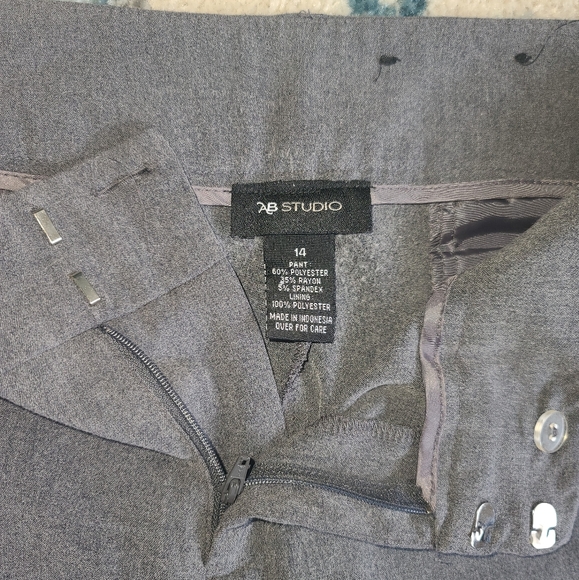AB Studio Dress Pants, Grey, Size 14 - Picture 3 of 4